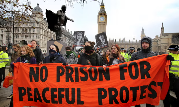 No prison for peacefull protest